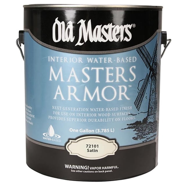 Finish Old Masters Clear Masters Armor, satinado a base de agua, 1 galón