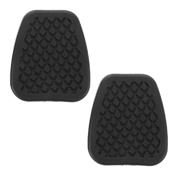 HAMPPLIES brake pedal pad replacement Black Rubber Car Pedals Vehicle Interior Upgrade 2Pcs