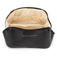 thumbnail image 1 of Bolsa De Almacenamiento De Cosméticos, Bolsa De Cosméticos Portátil De Cuero PU, Mano De Obra Fina Negra Para Viajes Para Baño ANGGREK Cosmetic Bag, 1 of 8