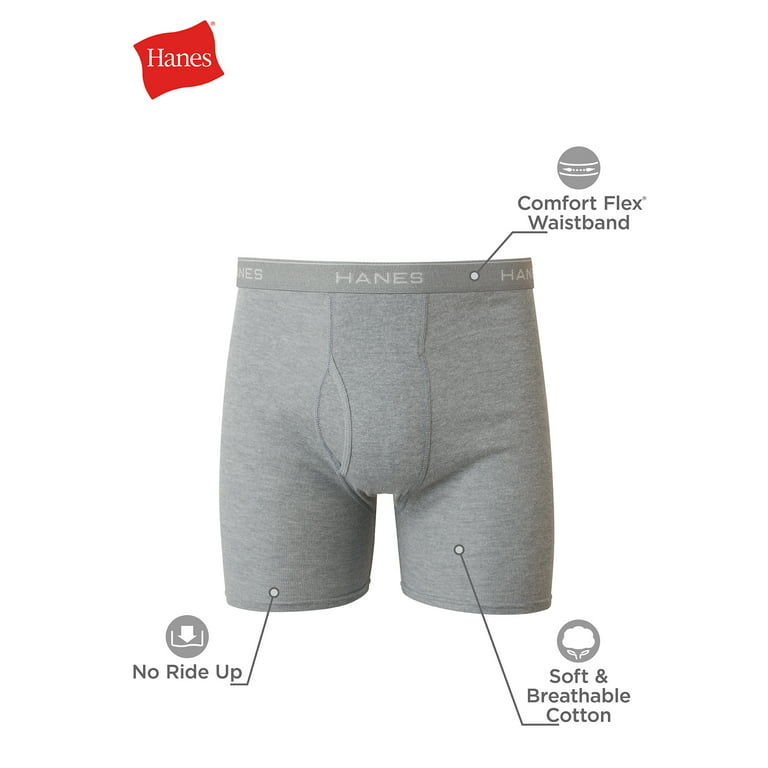 Hanes Men's 5pk Comfortsoft Waistband Boxer Briefs Underwear with