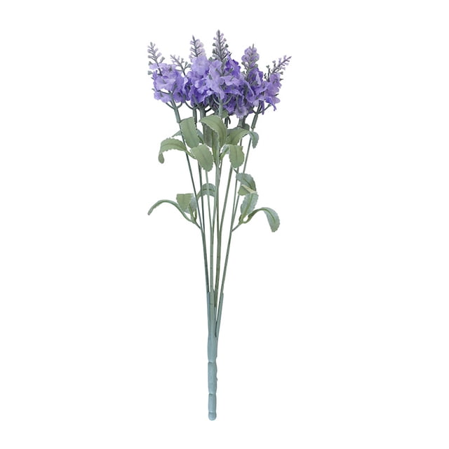 Xiao Hua Arbustos de lila de color morado oscuro, flores de primavera, plantas verdes y decoración del hogar (morado claro, 33 cm/13 pulgadas, 10 cabezas)