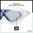 thumbnail image 3 of Dolfino Pro Axis Adult Watersport Goggle - Blue/Clear, 3 of 7