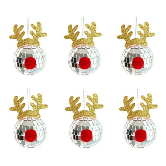Mirror Disco Balls Set - Silver Reflective Mirror Balls Easy to Hang Suitable for Weddings, Parties and Family Celebrations