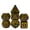 Black w/Yellow Font, variant on cusdie 7-Die Acrylic DND Dice, Druid Polyhedral Dice Set for Role Playing Game Dungeons and Dragons D&D Dice MTG Pathfinder