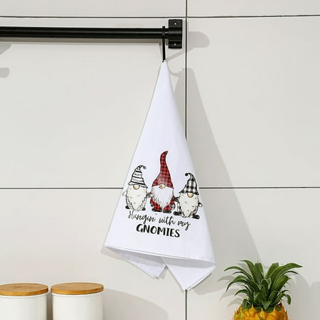 

GNEIKDEING Christmas Towel Dishcloth Household Kitchen Articles Christmas Towel Table Cloth，Gift on Clearance