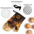 thumbnail image 3 of Cauagu Cute Cow Sunflower Field Print Oven Mitts and Pot Holders 4 pcs Set,Extra Thicken Long Kitchen Oven Glove Potholders BBQ Gloves-Oven Mitts and Pot Holders(11 Inch), 3 of 6