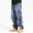Blue, variant on Coorders George Men's and Big Men's Relaxed Wide Leg Cargo Jean with Pockets, Men's Baggy Jeans for Boyfriend, Blue,Size 46