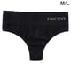 thumbnail image 1 of Tangas de mujer T Back Bragas de algodón de cintura baja Ropa interior sexy elástica sin costuras de color sólido, Negro, M / L Inevent AP001138-01B, 1 of 7