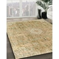 thumbnail image 3 of Ahgly Company Machine Washable Indoor Square Abstract Bronze Brown Area Rugs, 6' Square, 3 of 7