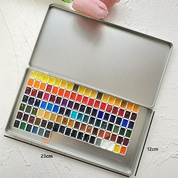 Winsor & Newton Professional Artist Watercolor 114 Colors 0.5ml Iron Box Dispenser Watercolor Paint For Artists Students
