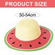 thumbnail image 2 of 50-54 cm circunferencia del sombrero sombrero de playa para niños verano junto al mar sombrilla de ala grande sombrero de paja lindo sombrero para el sol de frutas, tipo: estilo3;, 2 of 5