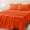 Bright Orange-California King, variant on Size Bed Sheet Set - 3 Piece Softfiber Sheets With Deep Pockets Technology And Wrinkle-freeowcase. Hotel-quality Durable Bedding Black