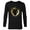 Black, variant on Black Panther: Wakanda Forever New Panther Mask Gold - Long Sleeve T-Shirt for Men - Customized-Black