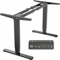 VIVO Black Electric Standing Height Adjustable Desk Frame, Dual Motor Ergonomic