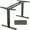 Black, variant on VIVO Black Electric Standing Height Adjustable Desk Frame, Dual Motor Ergonomic