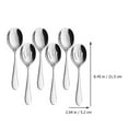thumbnail image 2 of 6Pcs Stainless Steel Self-service Spoons Household Food Serving Colanders (Silver), 2 of 9