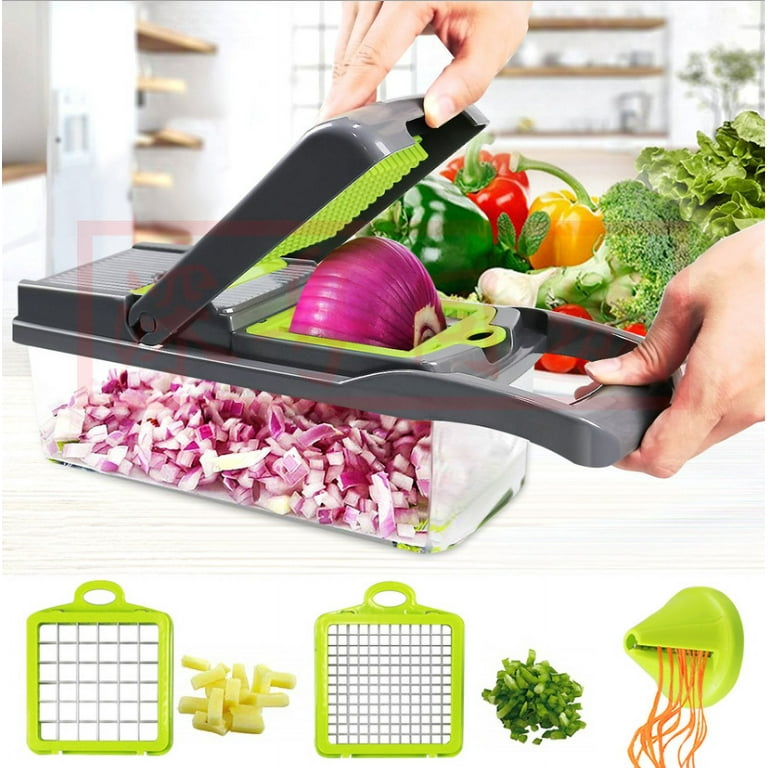 Multifunctional Vegetable Chopper (12 In 1) Kitchen Tool For Chopping And  Dicing