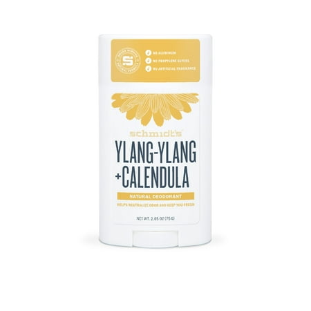 Schmidts Deodorant Ylang-ylang + Calendula Deodorant Stick, (Best Natural Deodorant Without Aluminum)