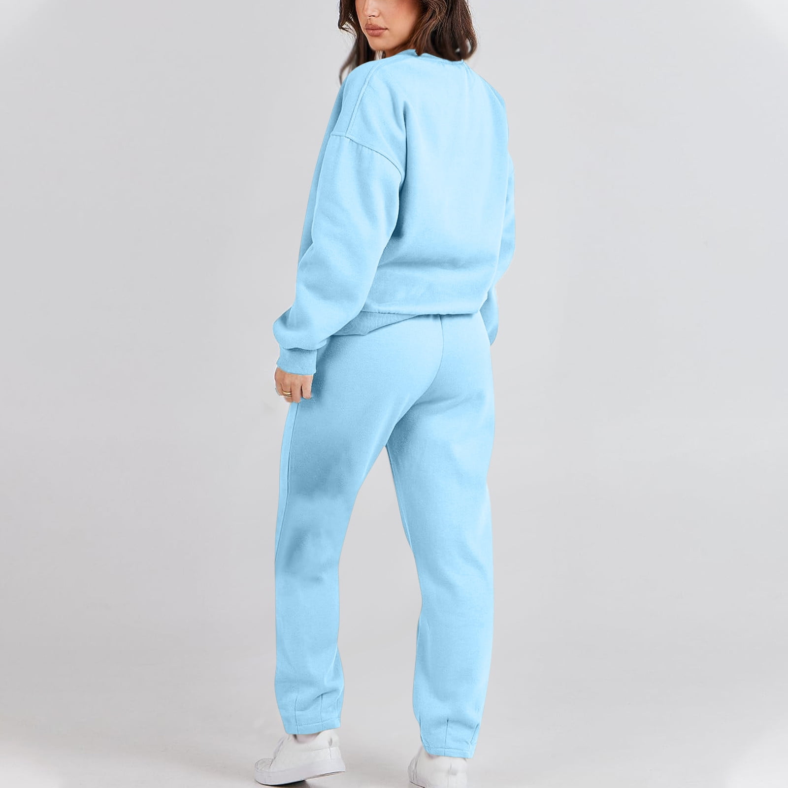 ZQGJB Women's 2023 Two Piece Sweatsuit Outfits Casual Long