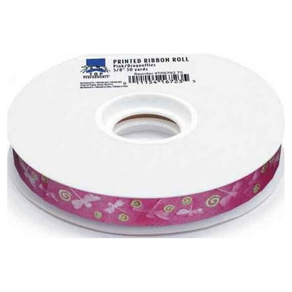 Top Performance TP Printed Ribbon 50yds PnkDragonflies