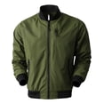 thumbnail image 2 of Ma Croix Mens Bomber Jacket Slim Fit Lightweight Casual Windbreaker Outerwear, 2 of 7