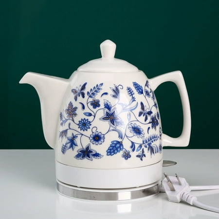 

CHNGTO Elegant Blue and White Porcelain Kungfu Tea Kettle - Daily Use Ceramic Foam Teapot with Traditional Chinese Design