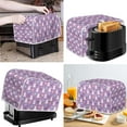 thumbnail image 2 of FKELYI Cartoon Rabbit Toaster Covers Purple Standard Toaster Covers 2 Slice Wide Slot Large Wear-Resistant Easter Eggs Toaster Oven Cover Home Decor, 2 of 7