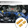 thumbnail image 2 of Unique Bargains 2 Set 8mm Car Auto Engine Spark Plug Wire Separator Looms Divider Organizer Clamp Aluminum Alloy Blue, 2 of 7
