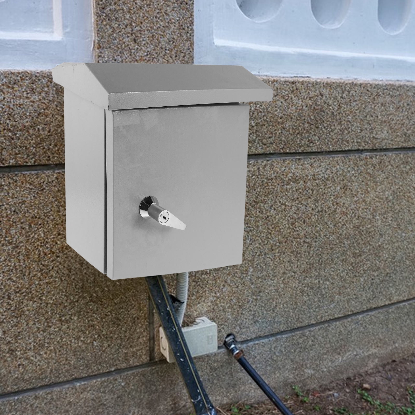 YOSADIER Beige Weatherproof Outdoor Electrical Box Iron Enclosure for Use