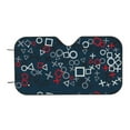 thumbnail image 7 of Daiia Navy Blue Geometric Windshield Sun Shade for Car SUV Truck (Small ), Car Sun Shade Windshield, Car Shades for Front Windows, Sunshade for Car Windshield, 7 of 7