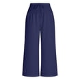 thumbnail image 5 of Ashirexll Womens Summer Pants, Casual Pants for Women, Loose High Waisted Ankle Tied Drawstring Casual Trousers, 5 of 6