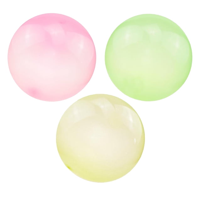 3x Bola De Burbujas Inflable Burbujas Globo Fiesta Al Aire Libre Rosa Verde Amarillo S Sunnimix Bolas de burbujas inflables
