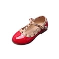 thumbnail image 2 of JDQJBZ Girl's Sandals Stud Solid Color Round Toe Buckle Dance Performance Princess Shoes Summer, 2 of 5