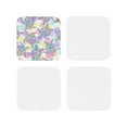 thumbnail image 2 of Kll Square Drink Coasters Set Of 4,Pu Leather Absorbent Coasters Set Decorative Coffee Cup Coasters Housewarming Gift For Home Decor-Sea Turtles, 2 of 9
