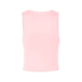 thumbnail image 6 of IDOCLOTHES Deep V Neck Ruched Cropped Tank Tops for Women Summer Casual Slim Fit Sleeveless Going Out Crop Camisole Shirts Pink S, 6 of 6