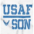 thumbnail image 2 of USAF Son United States Air Force Men Big & Tall Zip Hoodie Brisco Brands 3X, 2 of 5