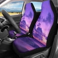 thumbnail image 2 of XYZCANDO Anti-Slip Car Front Seat Covers SUV Van Truck, Breathable Easy to Install Car Seat Covers 2 PCS Polyester Sunset Beach Print, 2 of 10
