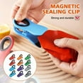 thumbnail image 3 of 12Pack Magnetic Chip Bag Clips – Snack Seal Clamps W/ Fridge Magnet Food Storage, 3 of 6