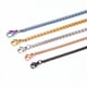 thumbnail image 3 of Caja de cadena de cuerda, collar de acero inoxidable, cadena de eslabones, colgante, joyería artesanal, nunca se borra, 2MM, 2,5 MM, 3MM, 4MM, USENSET, 3 of 4