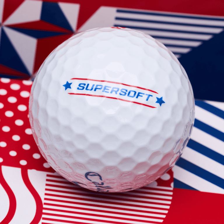新作‼:Ultimate Golf Kit Red, White & Blue Callaway SuperSoft 2025 USA Golf Balls 12pk, Red/White/Blue