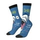 thumbnail image 1 of Balery Great White Shark Calcetas Largas con Estampado para Hombre y Mujer – Suaves y Transpirables, Talla Única (US 5-11), 1 of 6