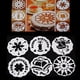 thumbnail image 3 of 6 Piezas de Plantillas para Tartas para Decorar Tartas, Plantillas para Hornear, Moldes para Hornear, Plantilla para Tartas para Cumpleaños, Bodas, Ta Soledad plantillas de postre de pastel, 3 of 7