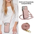thumbnail image 5 of Allytechgroup Premium Phone Case for Apple iPhone 11, Wallet iPhone 11 Case with Card Holder, Crossbody Strap, Stand Feature, Shockproof PU Leather RFID Blocking Cover,Rosegold, 5 of 8