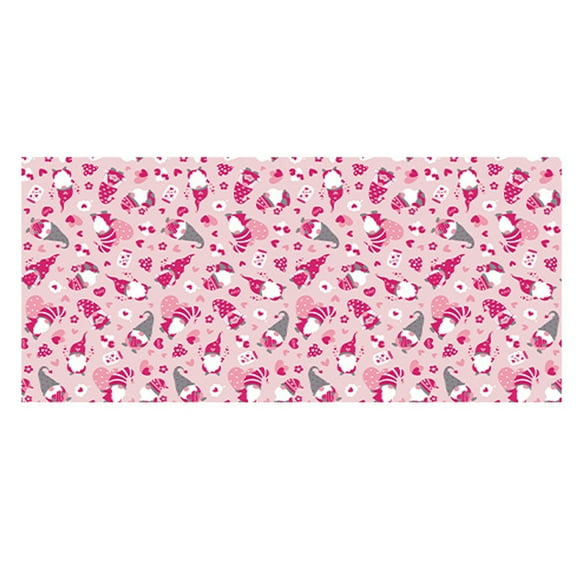 Luoshdecor Valentine's Day Tablecloth,Pink Heart Table Cover Rectangular Tablecloth for Valentine's Day Wedding Anniversary Party Decoration 54x108 in