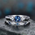 thumbnail image 1 of Bague Saphir en Alliage de Zircon Vert pour Femme, 1 of 2