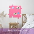 thumbnail image 5 of Pretyzoom 4Pcs Pink Felt Wall Tiles Self Adhesive Bulletin Board Puzzle Shape Decor for Living Room Bedroom and Office, 5 of 6