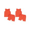 thumbnail image 3 of nvzhuang Baby Shorts Set Sleeveless Solid Color Tank Tops and Pocket Shorts Toddler Summer Outfits, 3 of 9