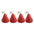 thumbnail image 2 of Creative Strawberry cented Candle Bedroom Wedding Decor 4pcs, 2 of 8