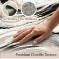 thumbnail image 6 of ODIKA 2'x3' Washable Doormat Abstract Bordered Veined Motif Streaks Flow Symmetrical Swirl Flowing Dynamic for Entryway, Kitchen, Laundry Room, Non-Slip, Low Pile, 6 of 7