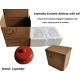 thumbnail image 3 of Ceramic Ashtray with Lids, Windproof, Cigarette Ashtray for Indoor or Outdoor Use, 3 of 4